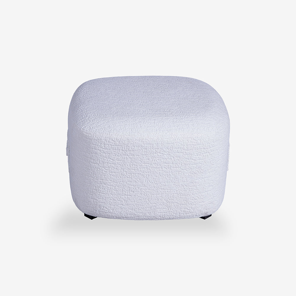 Charlotte Carter Pouf - White
