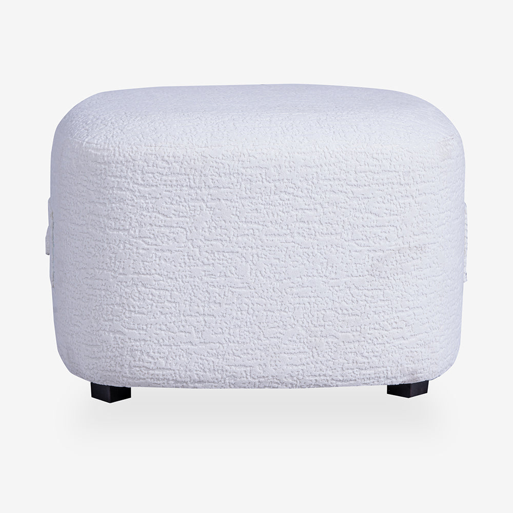 Charlotte Carter Pouf - White