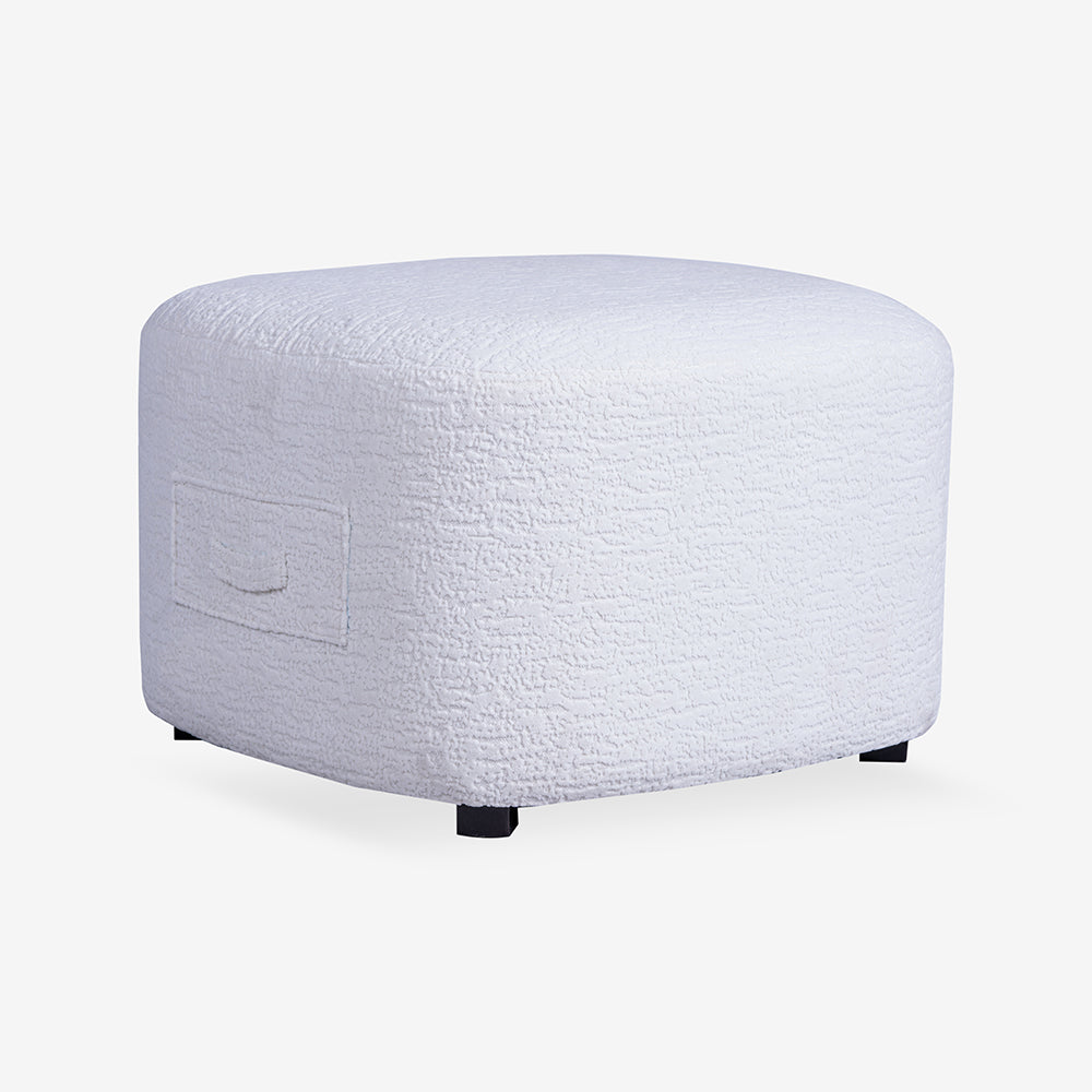 Charlotte Carter Pouf - White