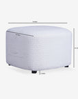Charlotte Carter Pouf - White