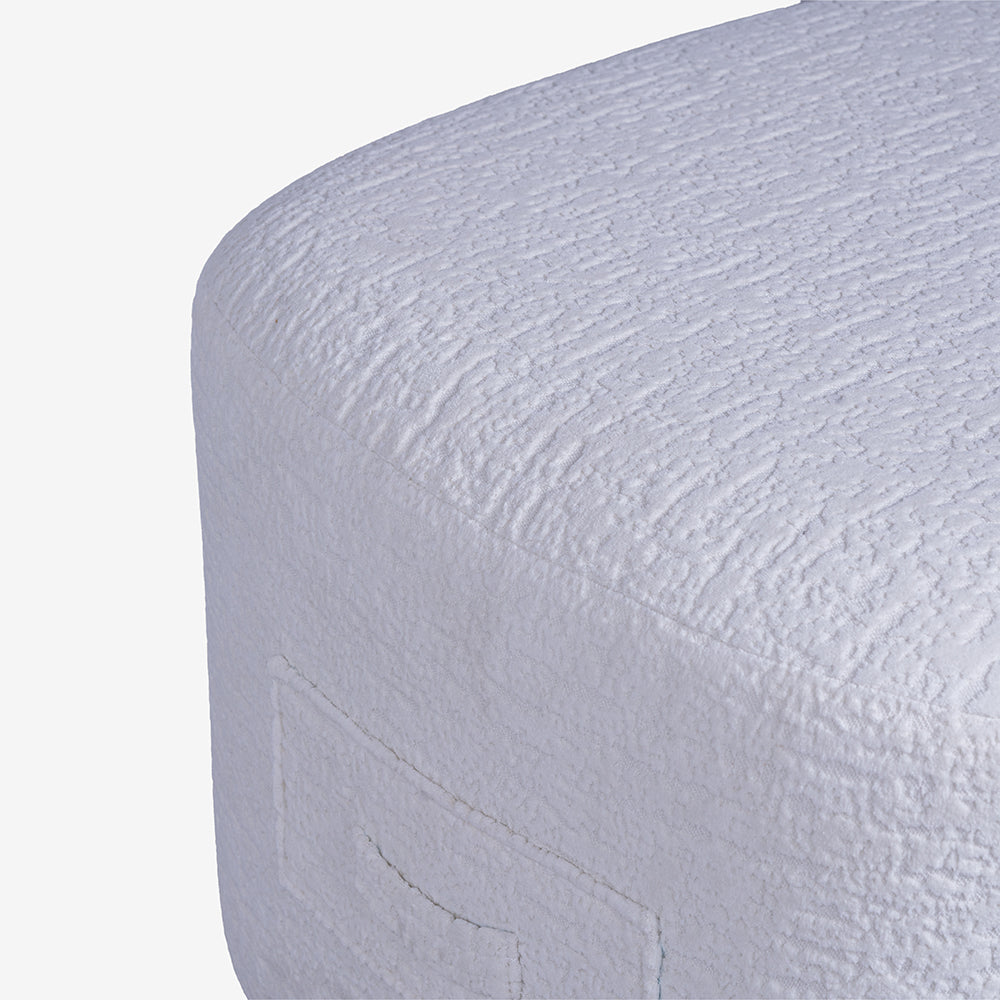 Charlotte Carter Pouf - White