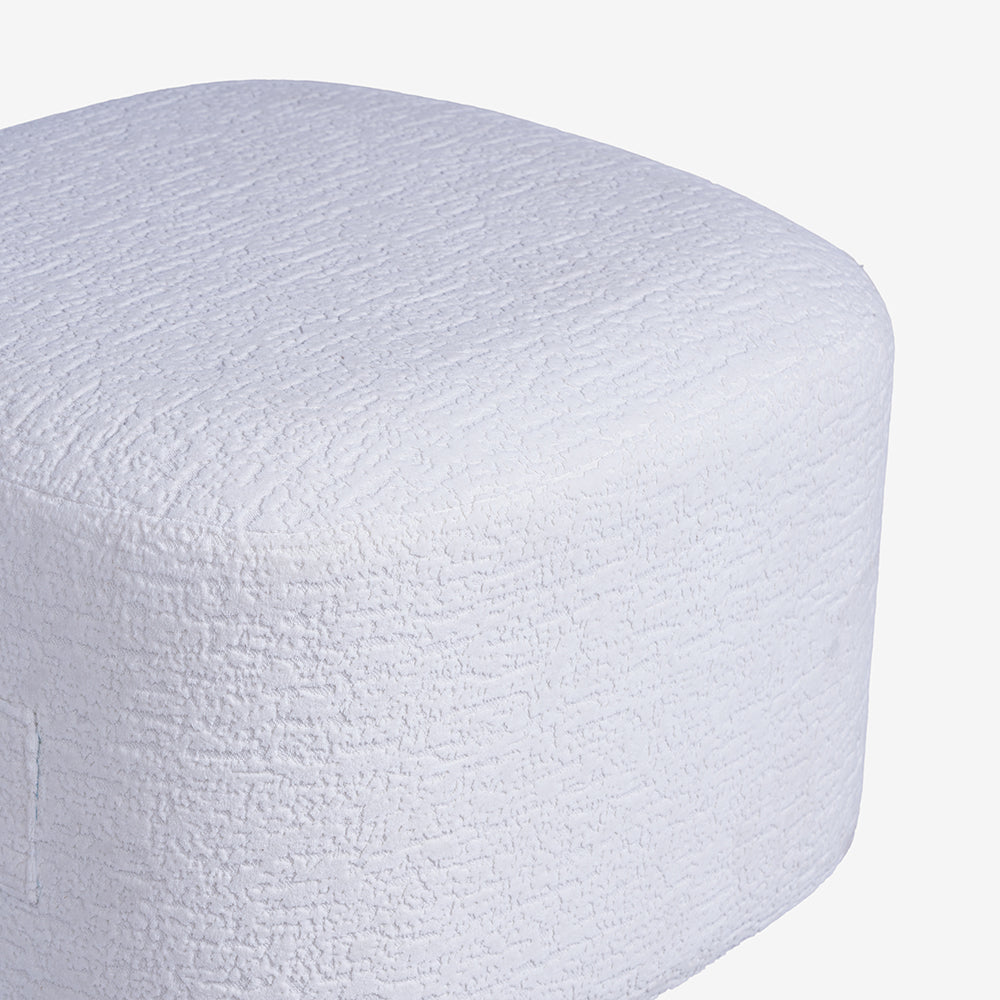 Charlotte Carter Pouf - White