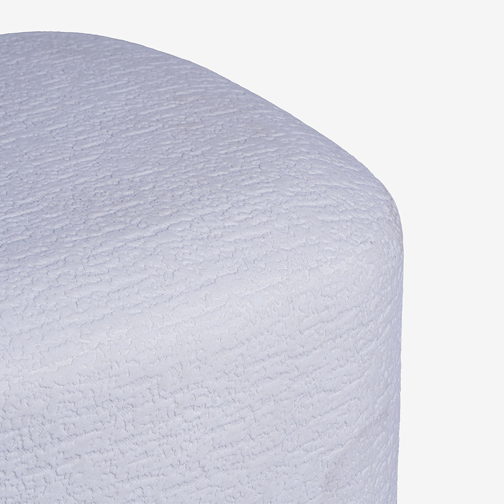 Charlotte Carter Pouf - White