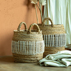 Pearl Perch Basket Set of 2