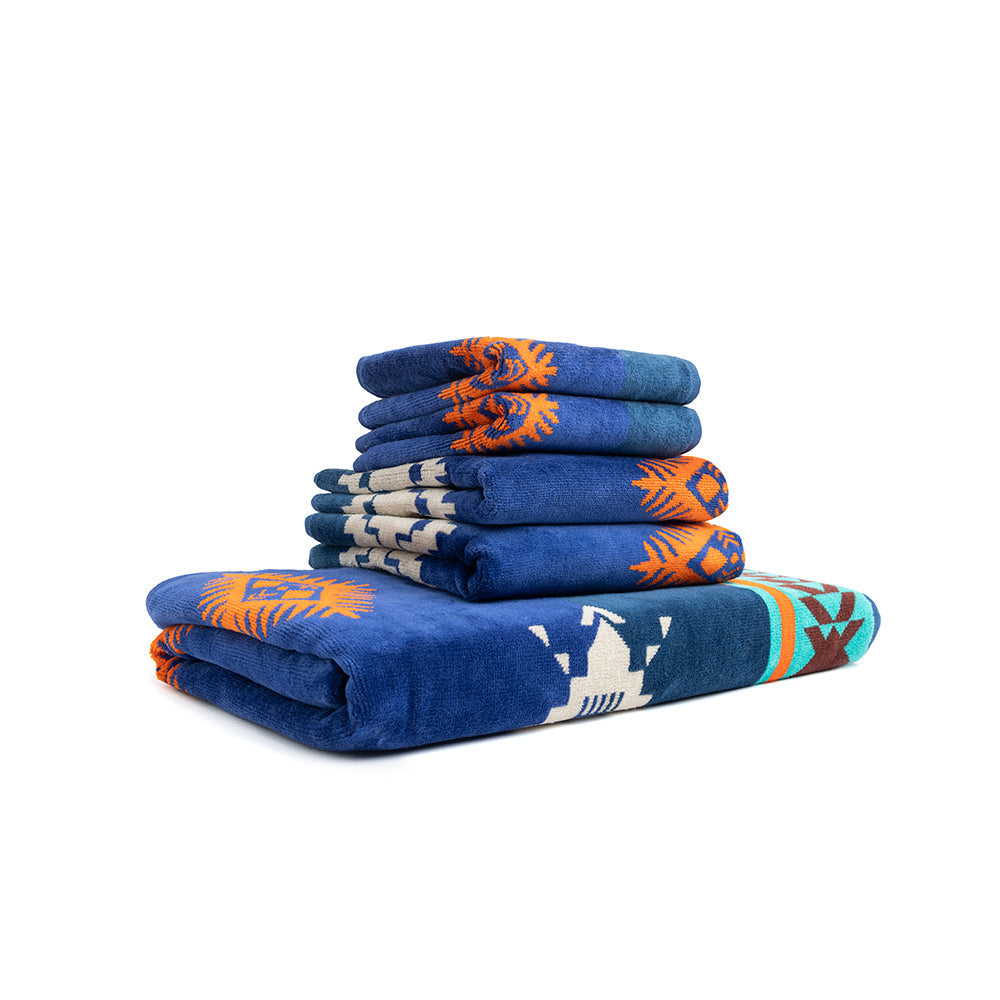 Tribal Rain Towel - SET OF 5 - 1 BT 2 FT 2 HT