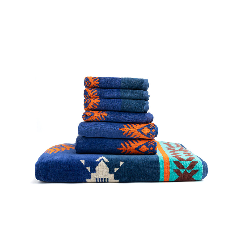 Tribal Rain Towel - SET OF 7 - 1 BT 2 FT 4 HT