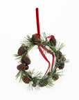 Pine Cone Berry Wreath Ornament