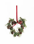 Pine Cone Berry Heart Ornament