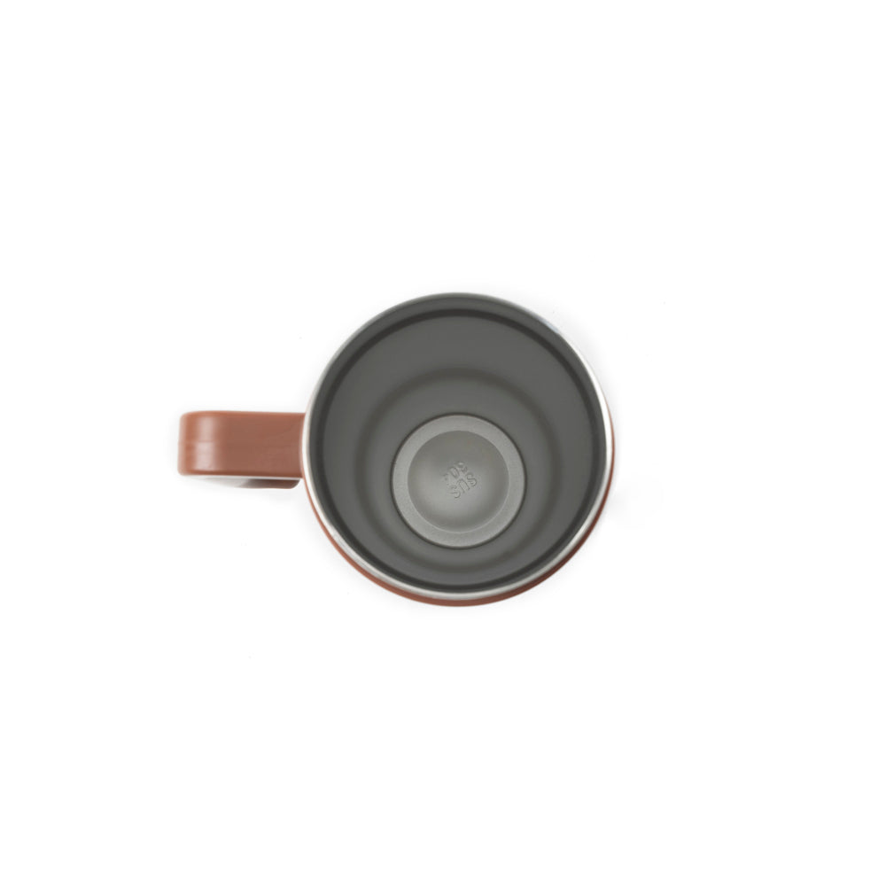 Wide Wyoming Tumbler In Brown and White - With Tooling