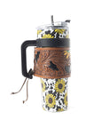 Wide Wyoming Tumbler In Yellow with Tooling
