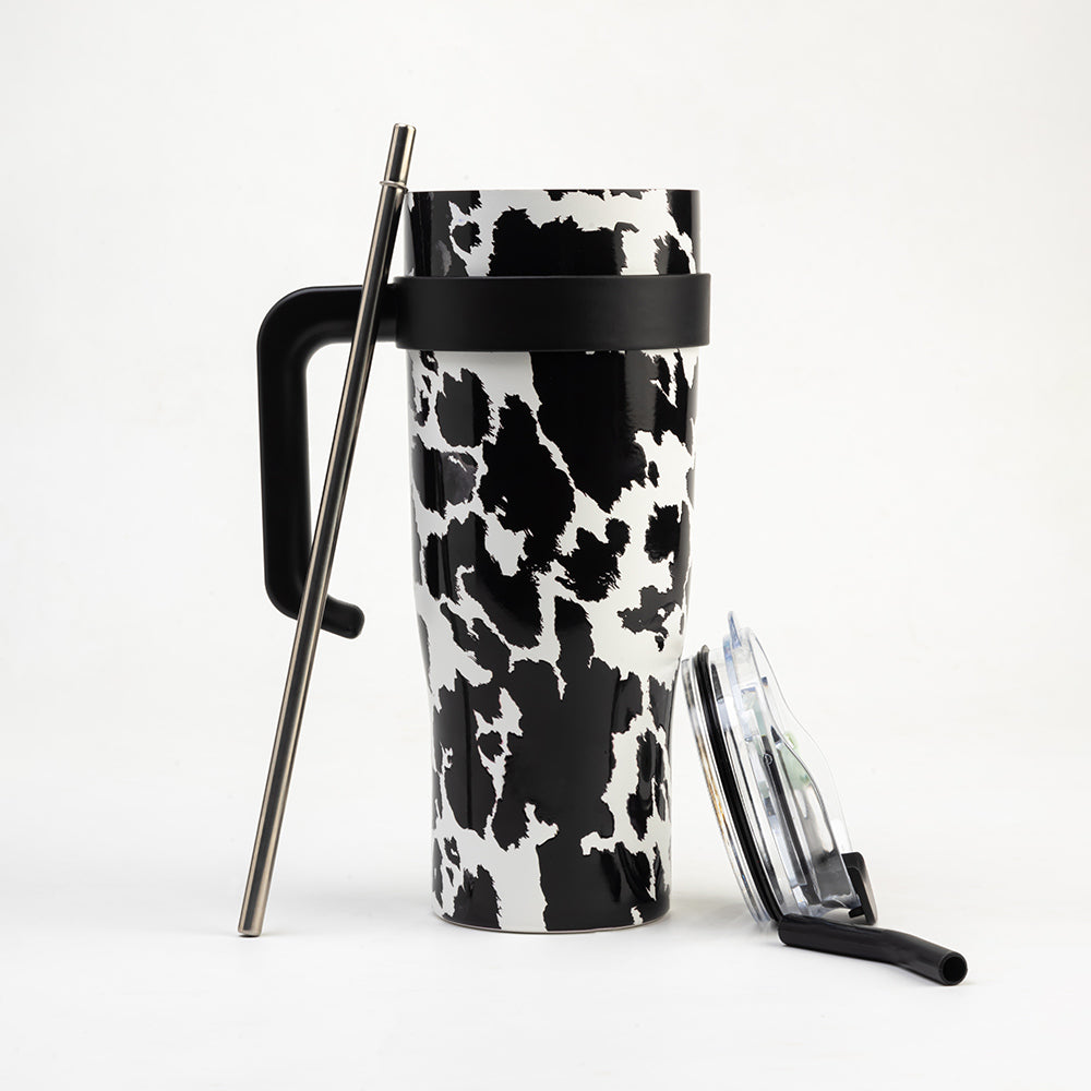 Wide Wyoming Tumbler In Black and White