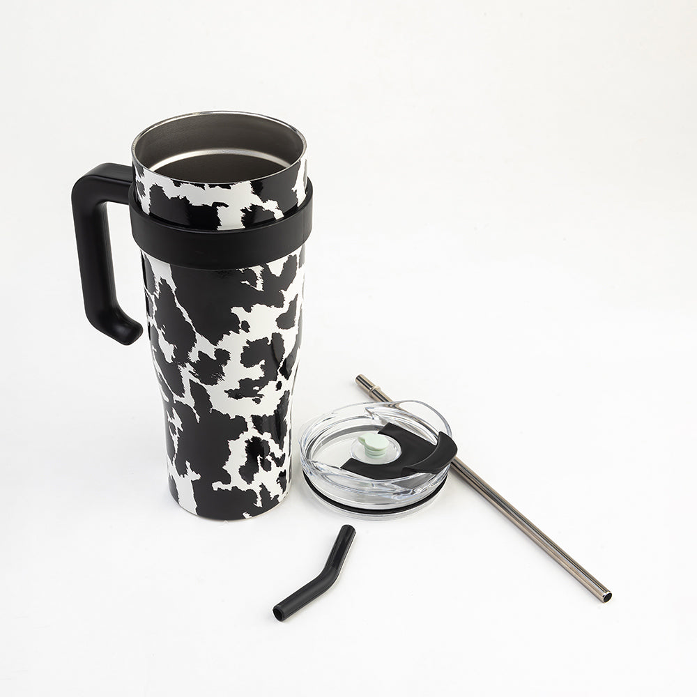 Wide Wyoming Tumbler In Black and White