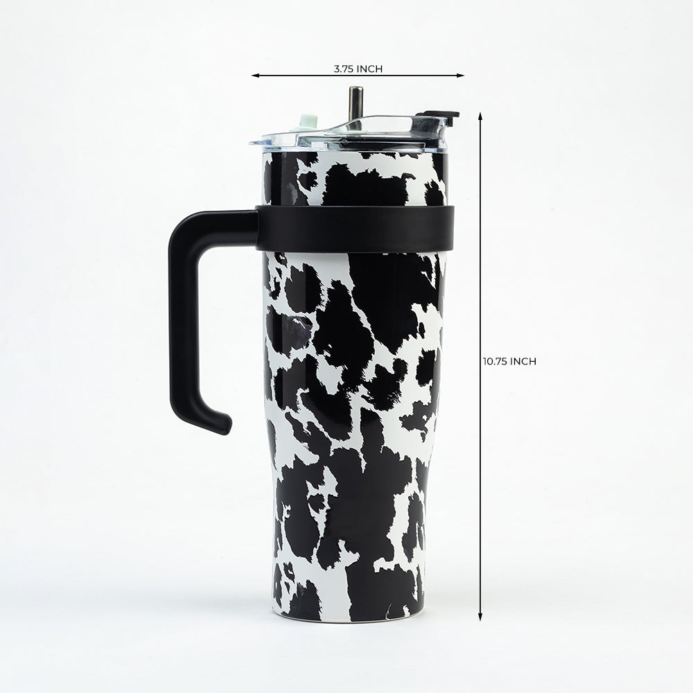 Wide Wyoming Tumbler In Black and White