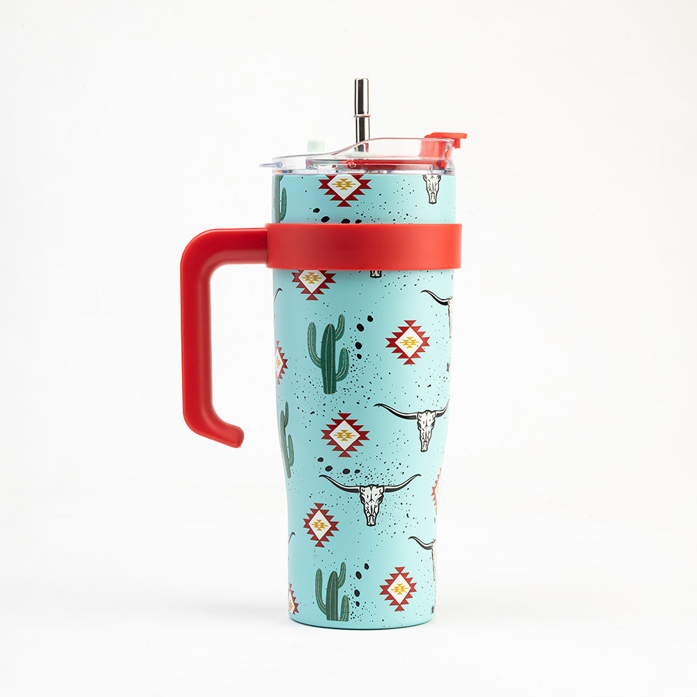 Wide Wyoming Tumbler In Sea Blue