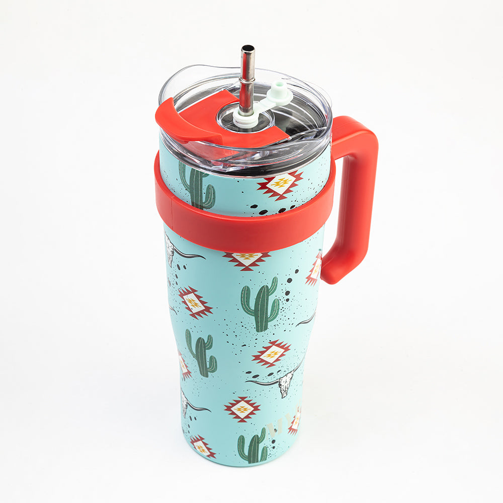 Wide Wyoming Tumbler In Sea Blue