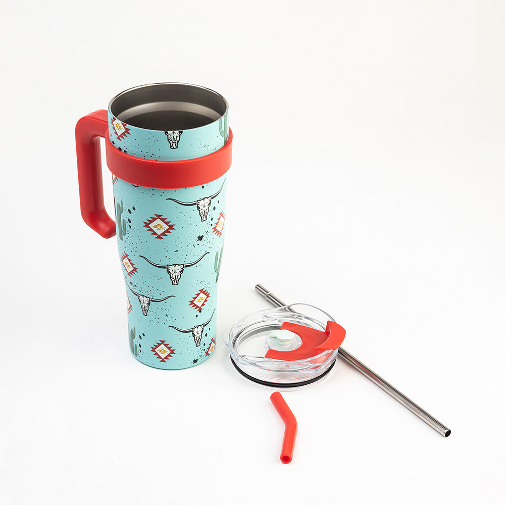 Wide Wyoming Tumbler In Sea Blue