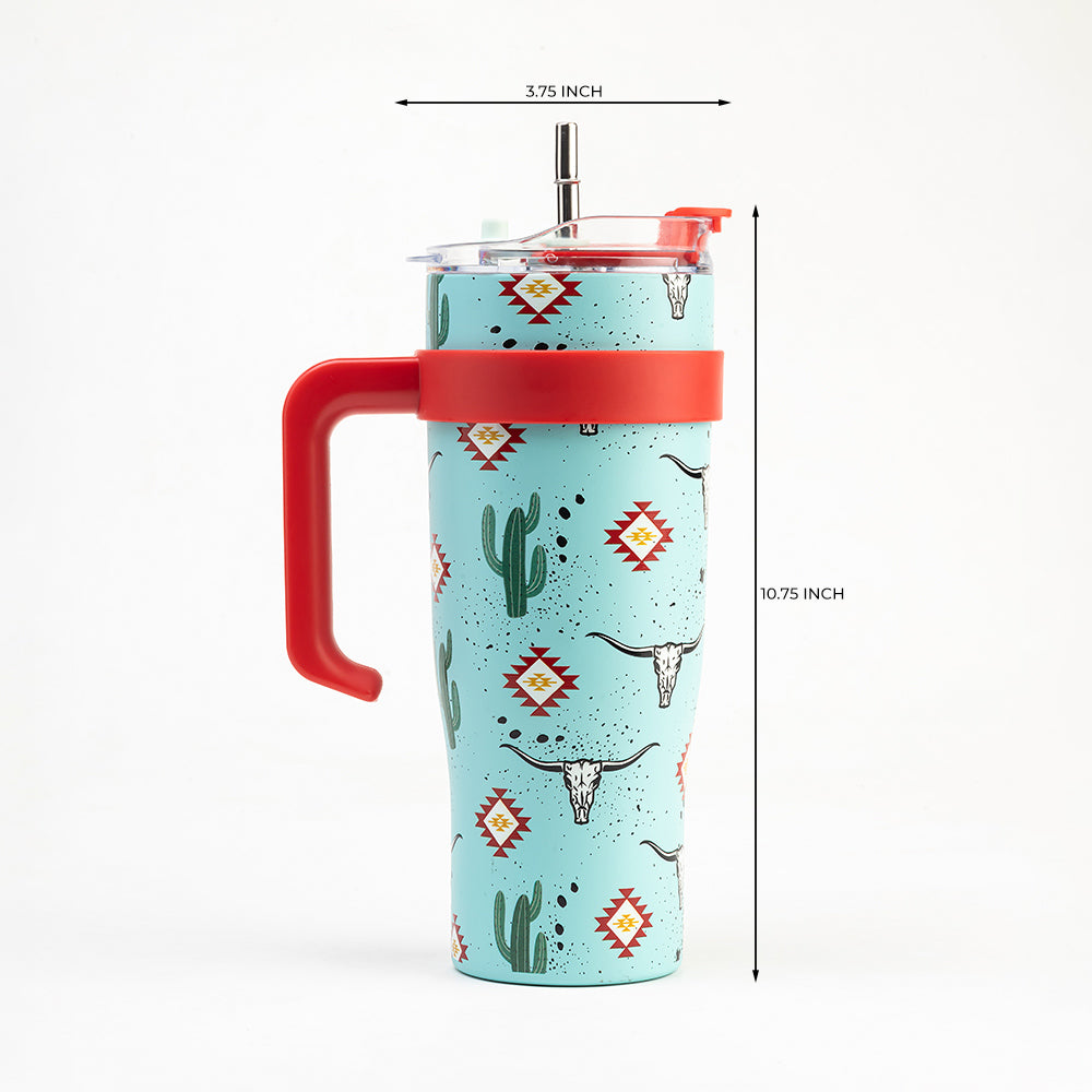 Wide Wyoming Tumbler In Sea Blue