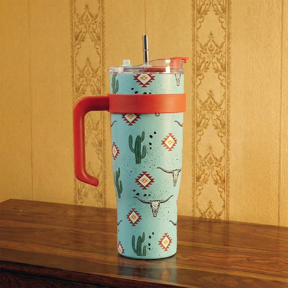 Wide Wyoming Tumbler In Sea Blue