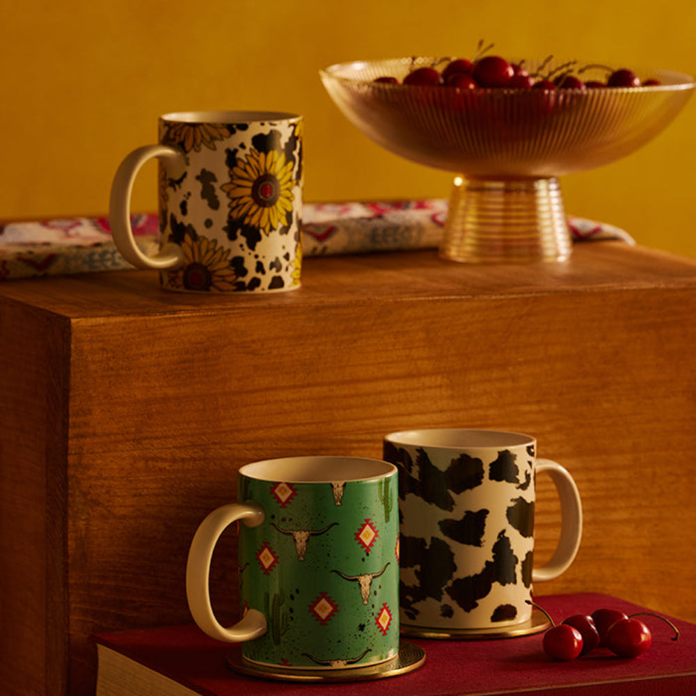 Sippin’ In The South Ceramic Mug In Sunflower Yellow