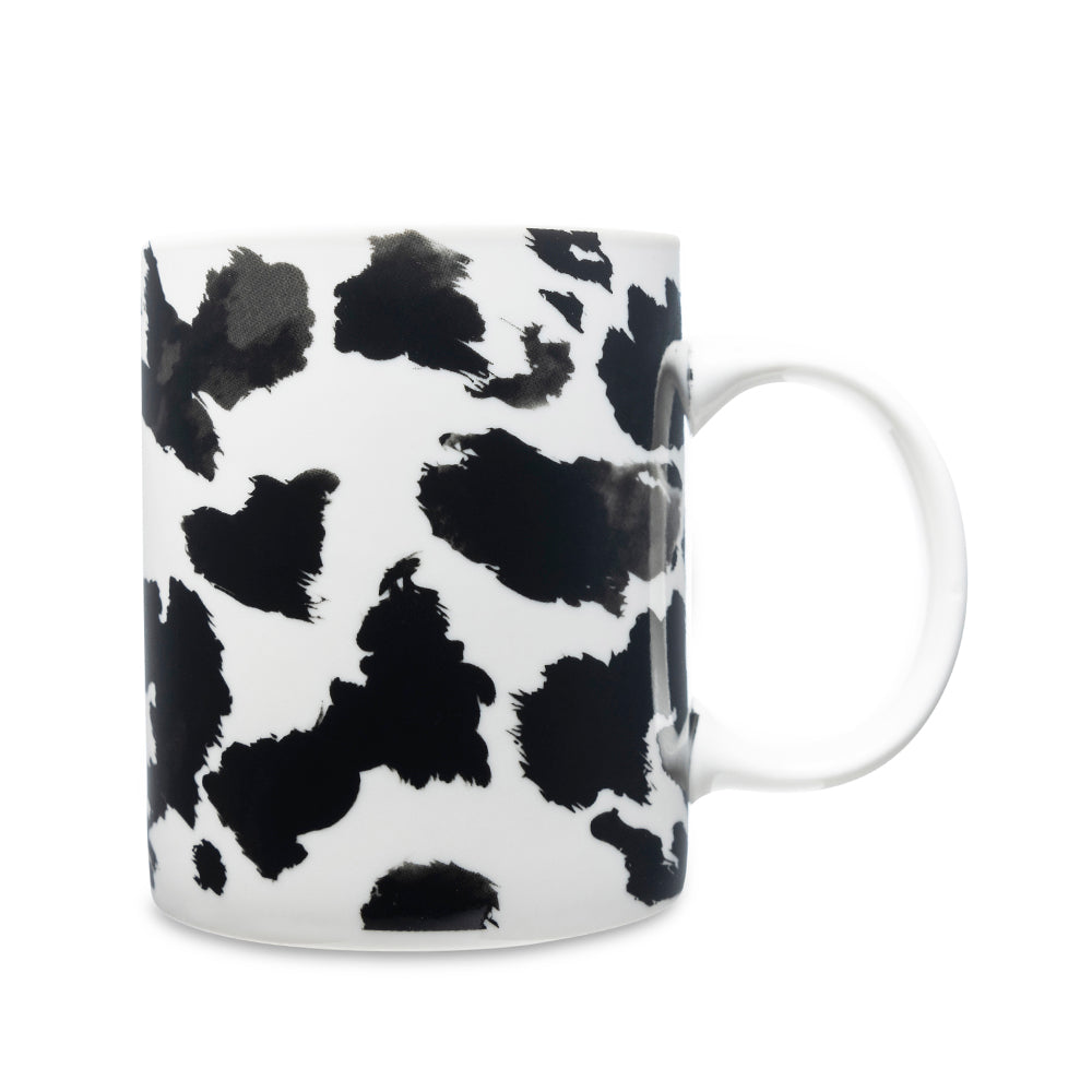 Sippin’ In The South Ceramic Mug In Black Leopard Print