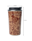 Western Trail Brew Stainless Steel Mug In Brown Baroque