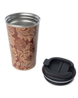 Western Trail Brew Stainless Steel Mug In Brown Baroque