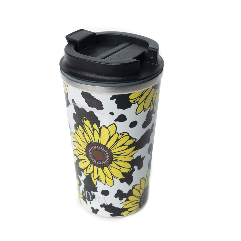 Western Trail Brew Stainless Steel Mug In Sunflower Yellow