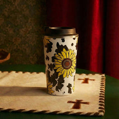 Western Trail Brew Stainless Steel Mug In Sunflower Yellow