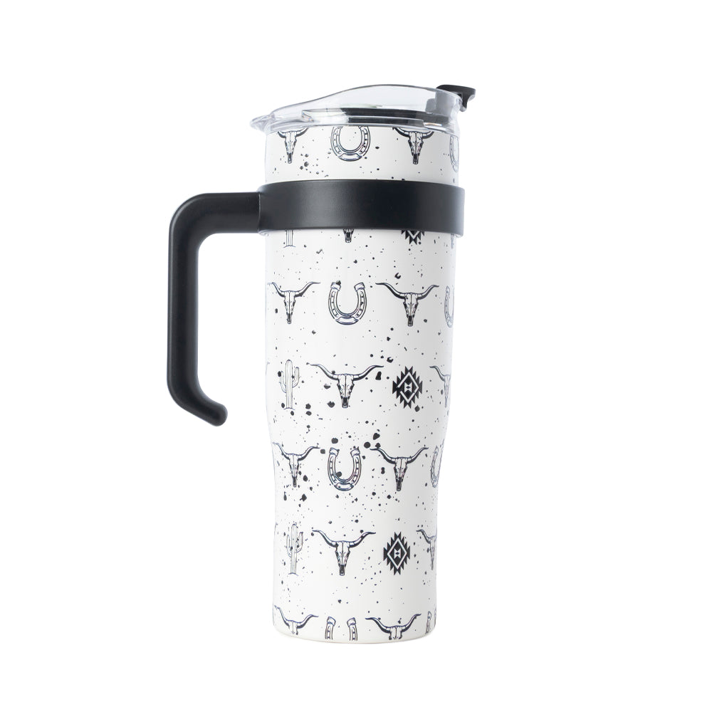 Wide Wyoming Tumbler In White