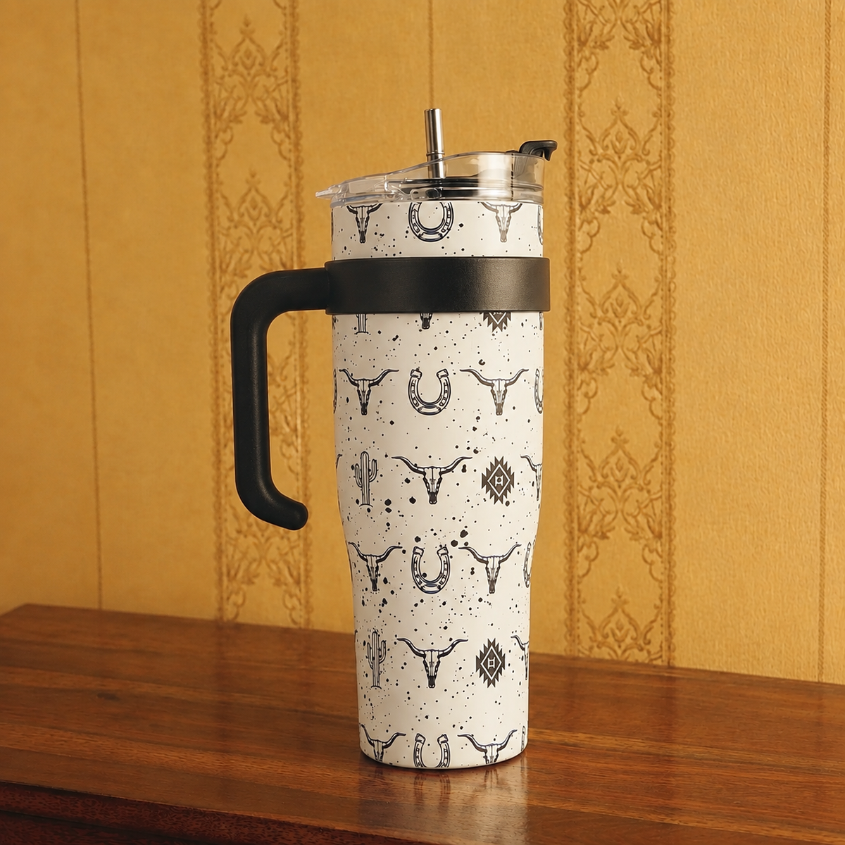 Wide Wyoming Tumbler In White