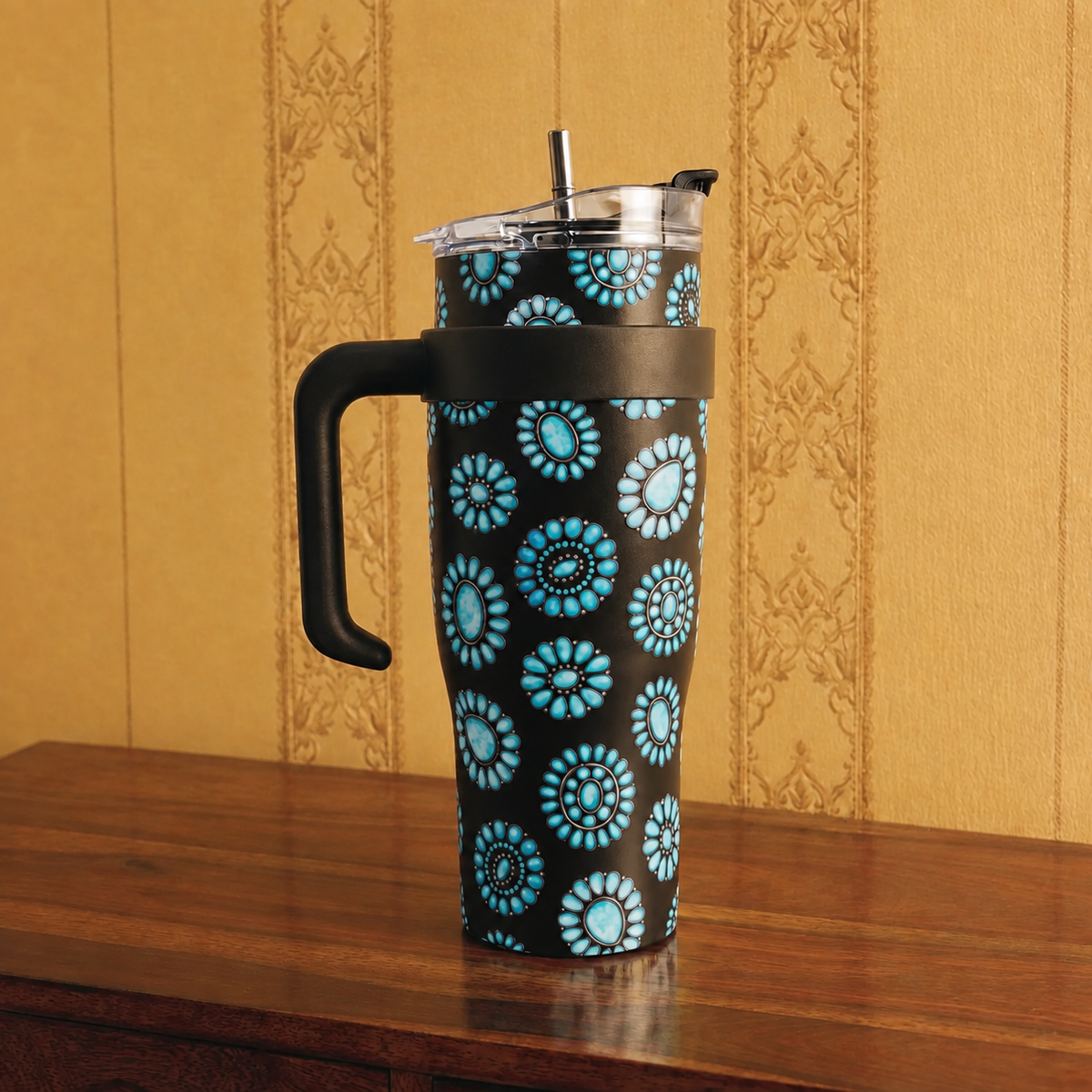 Wide Wyoming Tumbler In Black
