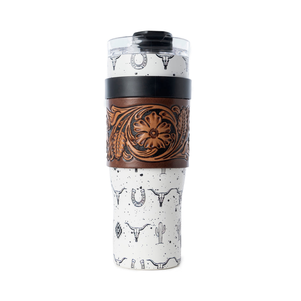 Wide Wyoming Tumbler In White