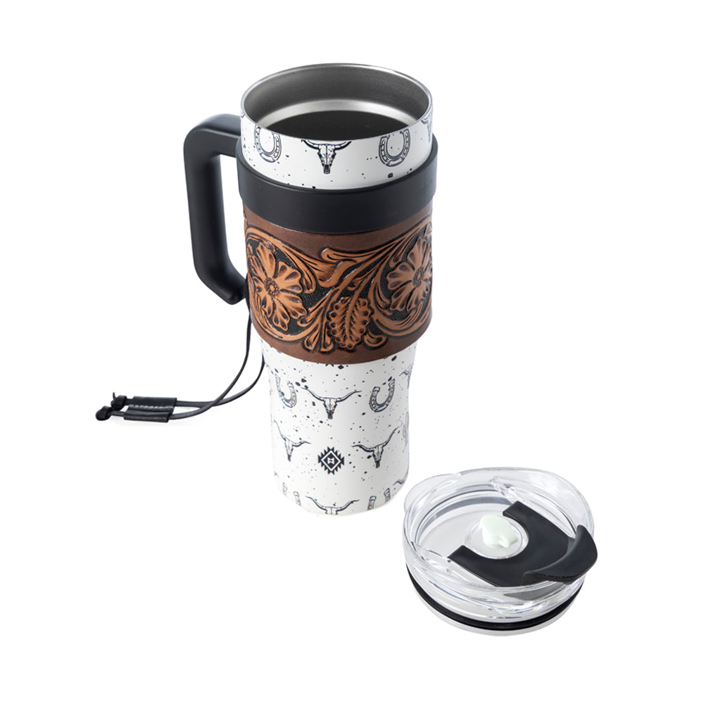 Wide Wyoming Tumbler In White