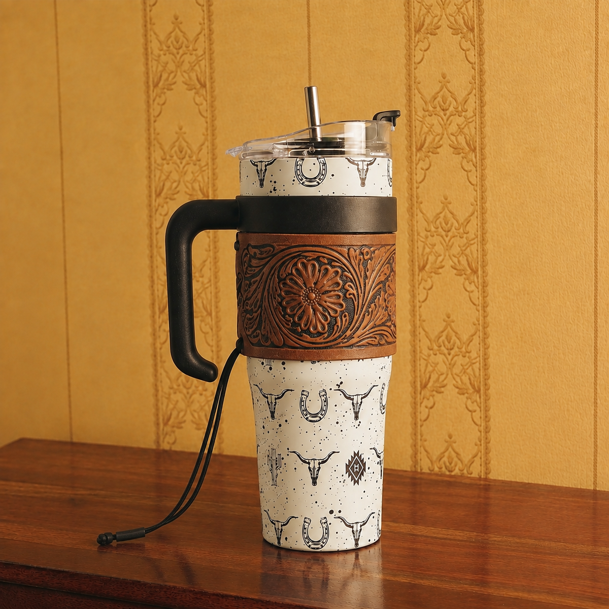 Wide Wyoming Tumbler In White
