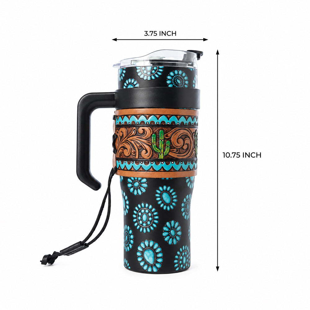 Wide Wyoming Tumbler In Black