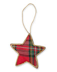 Plaid Cheer Star Ornament