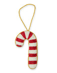 Candy Cane Beaded Ornament