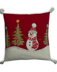 Snowman Wonder Holiday Pillow