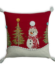 Snowman Wonder Holiday Pillow