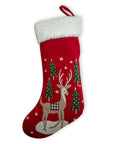 Happy Holiday Reindeer Stocking