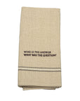 Wine Is The Answer Dish Towel Set Of 2 ''