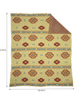 Paint Flower Meadow Throw In Yellow