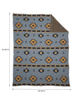 Paint Flower Meadow Throw In Blue