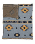 Paint Flower Meadow Throw In Blue