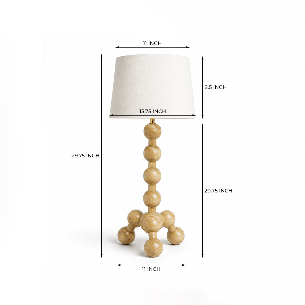 Neve Mango Wood Table Lamp