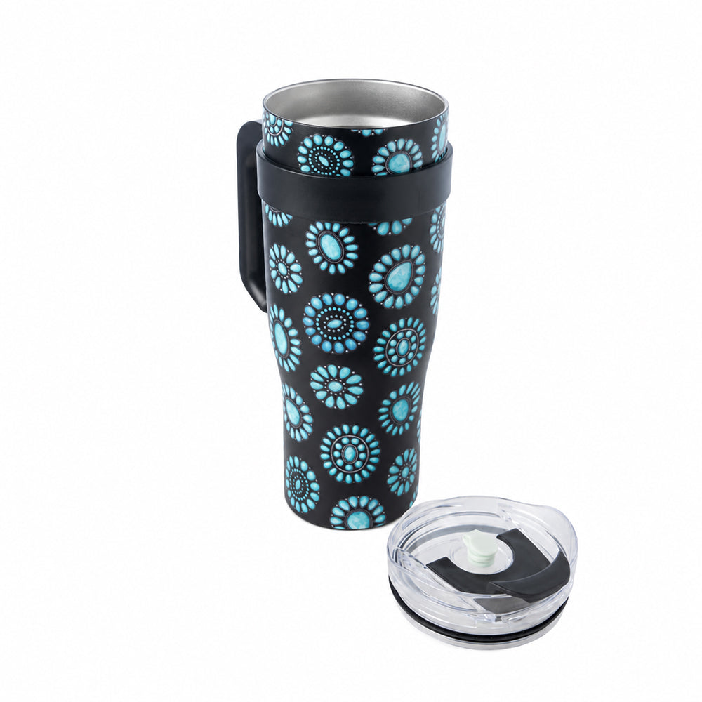Wide Wyoming Tumbler In Black