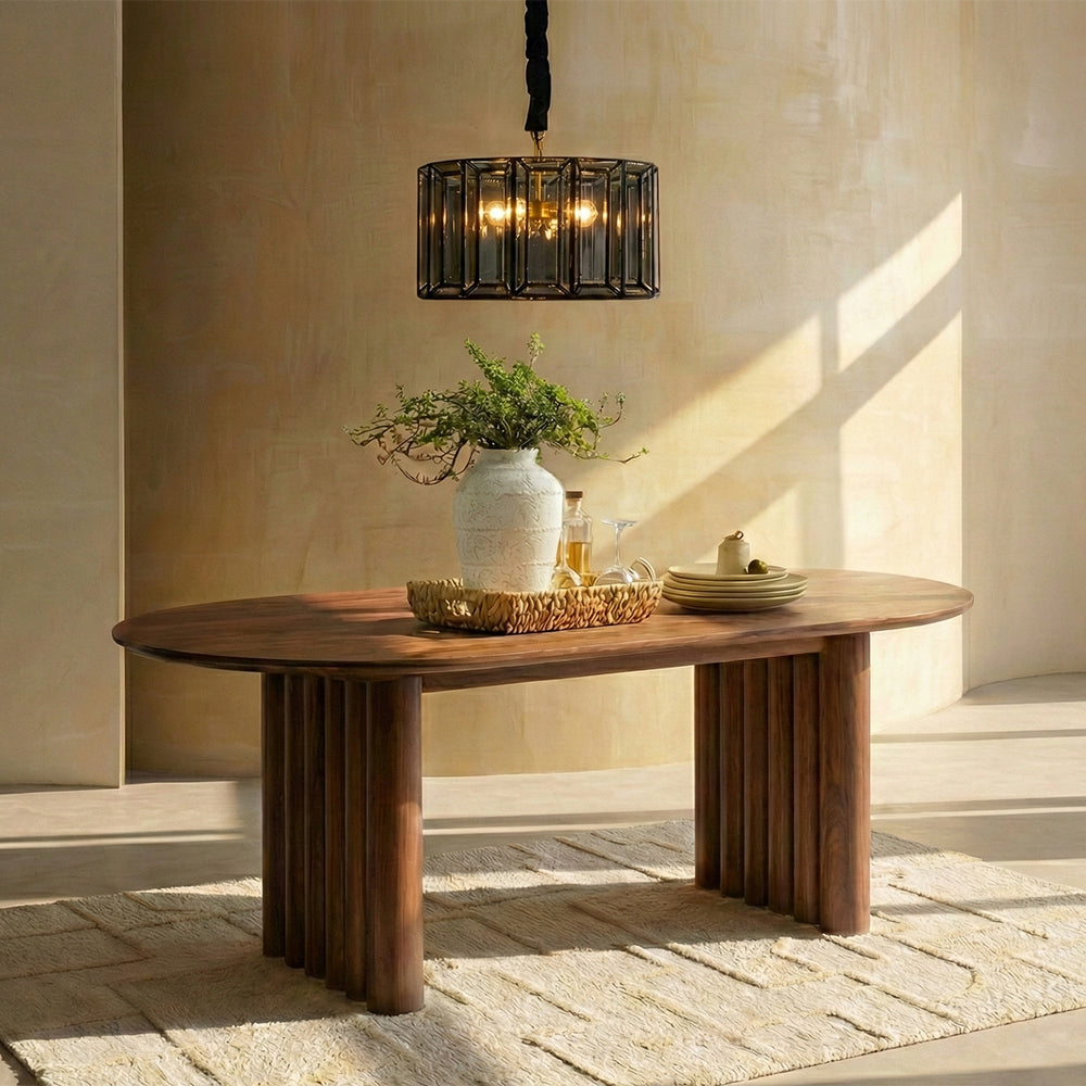 Acquis Parawood 6 Seater Dining Table - combo image