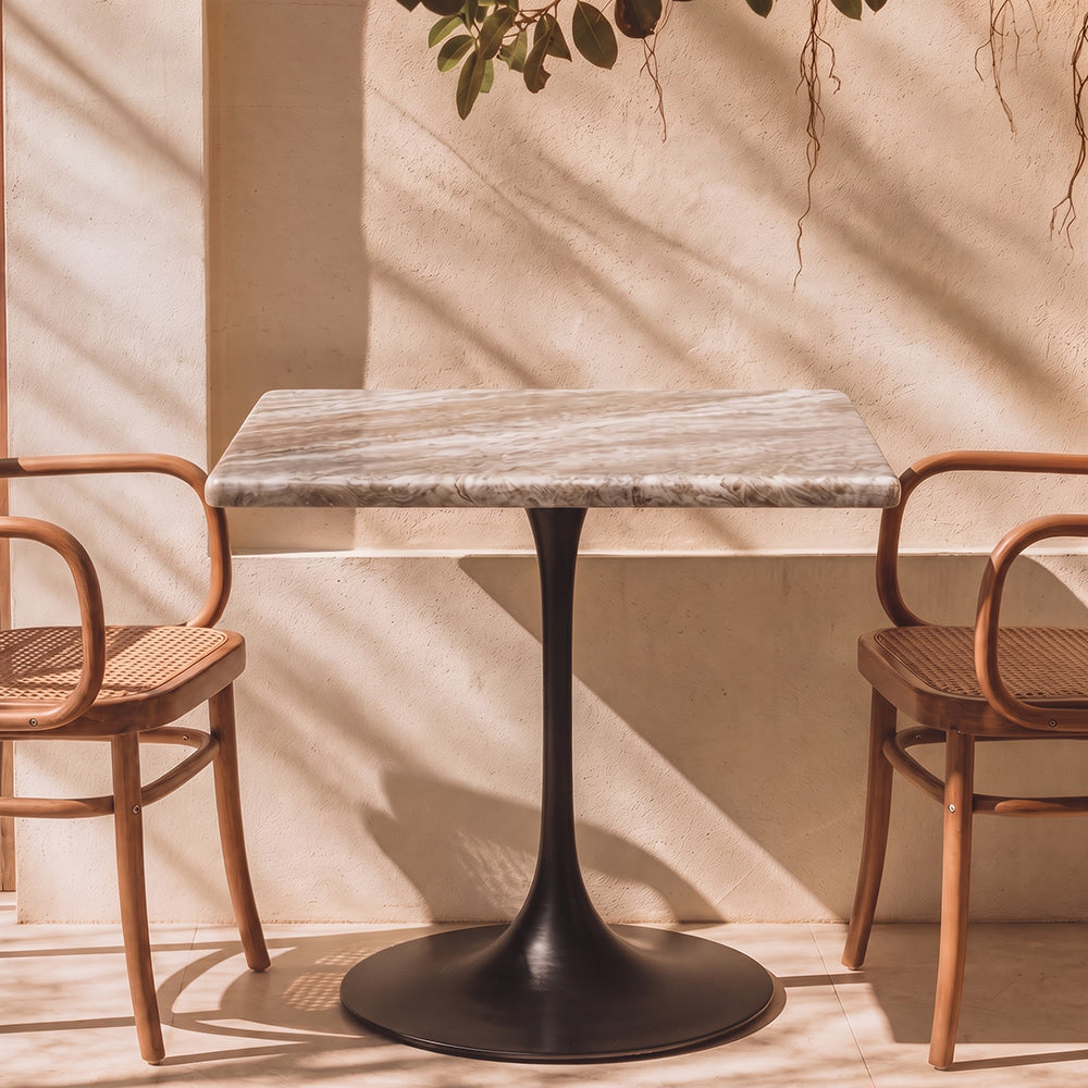 Maren Sawar Marble Restaurant Table - Large