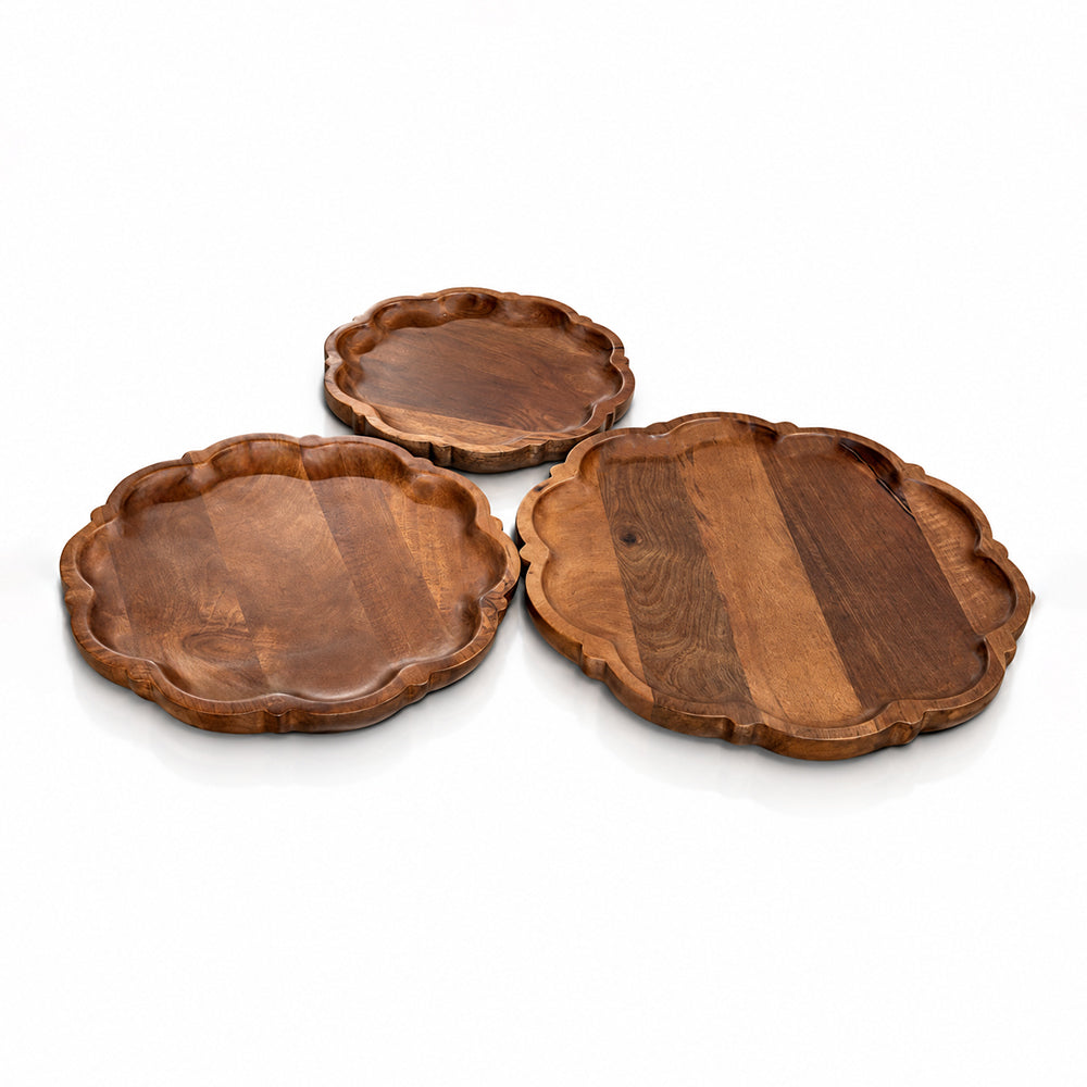 Grove Mango Wood Plate Set of 3