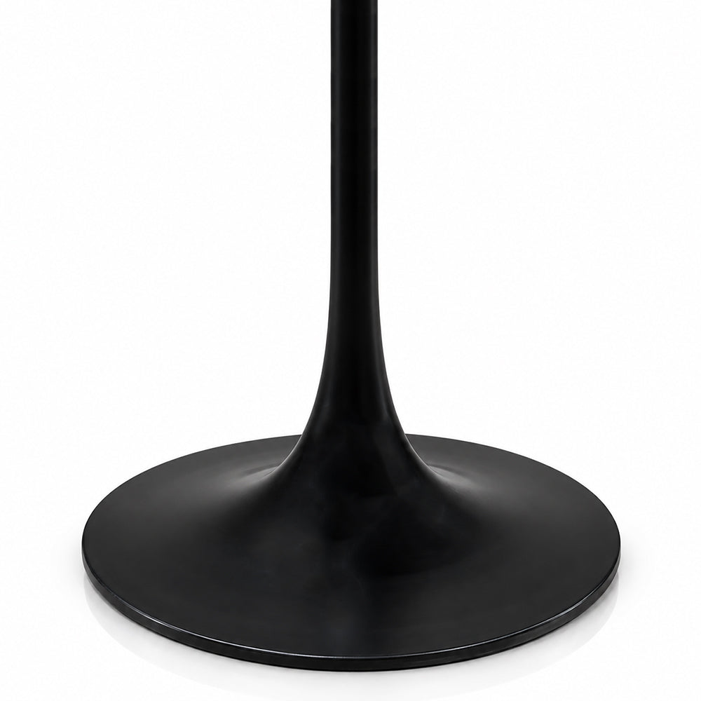 Elowen Sawar Marble Restaurant, Cafe & Bistro Table with Metal Legs - Small